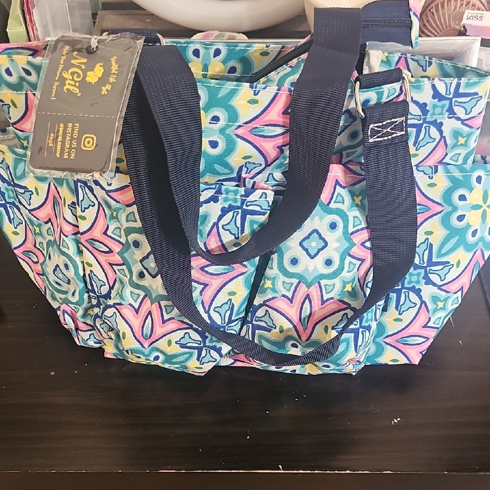 Multicolor Patterned Tote Bag